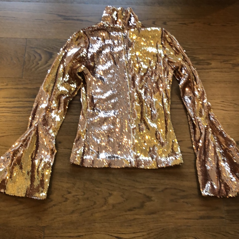 Halpern Sequin Turtleneck Size Small - image 6
